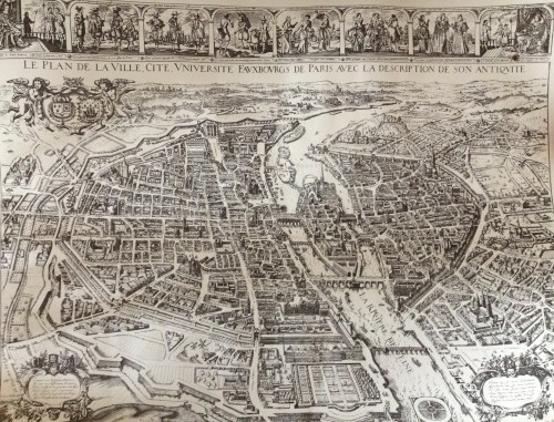 old map of Paris
